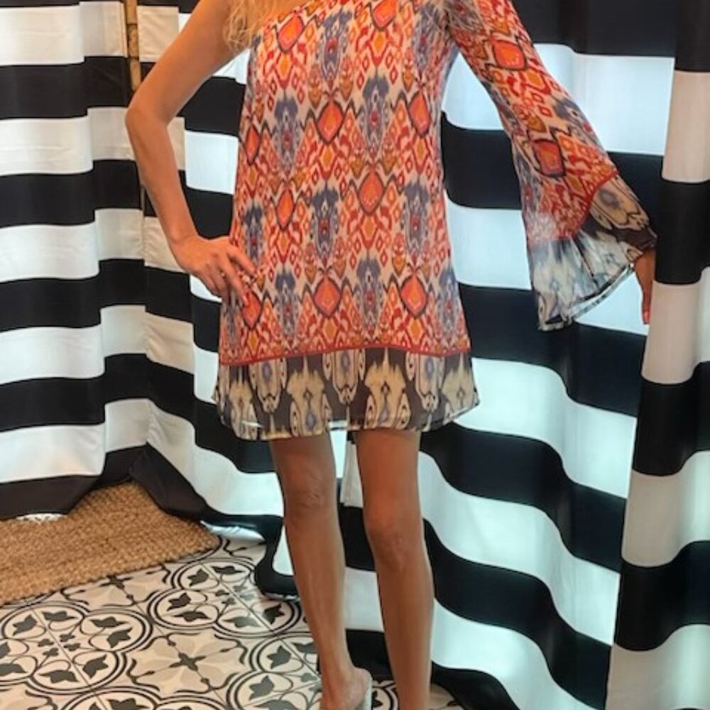 Beautiful, Sexy, Multicolor, Sheer Boho Dress!!